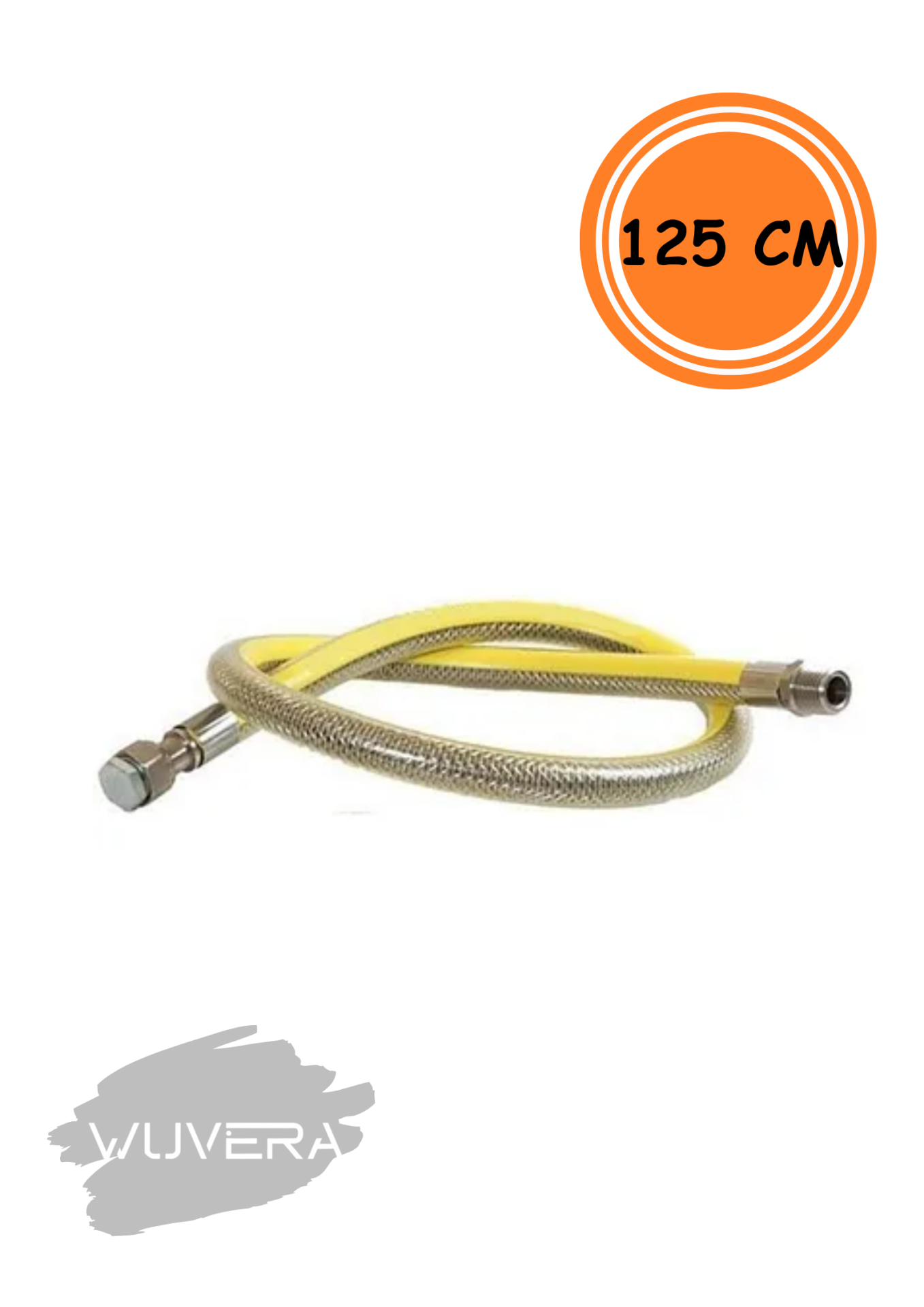 Wuvera 125 cm Ankastre Ocak Set Üstü Ocak Tambur Fırın Doğalgaz Bağlantı Hortumu – Güvenli ve Dayanıklı Bağlantı Çözümü