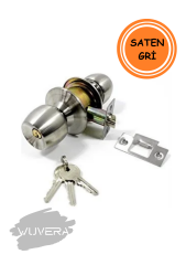 Wuvera Otel Tipi Kilit – Oda Topuzlu Saten Kilit (1 Adet)