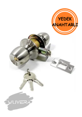 Wuvera Otel Tipi Kilit – Oda Topuzlu Saten Kilit (1 Adet)