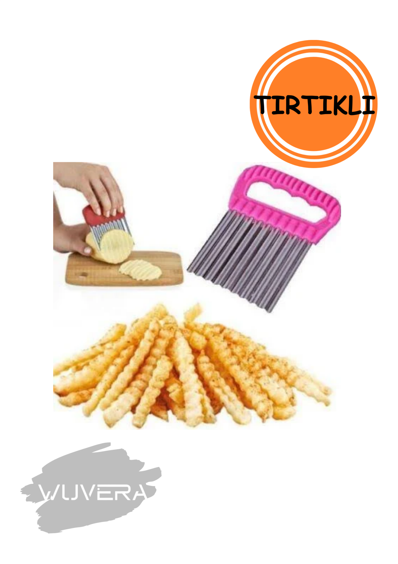 Wuvera Şekilli Sebze ve Meyve Dilimleyici – Pratik ve Eğlenceli Mutfak Aksesuarı