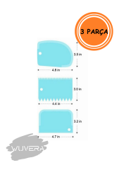 Wuvera Hamur Kesme, Sıyırma ve Kazıma Aparatı – Pratik ve Çok Yönlü Mutfak Yardımcısı