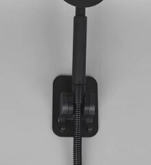 Yapışkanlı Duş Başlığı Tutucu Ayarlı Askılı Siyah