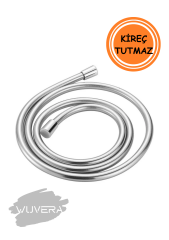 Wuvera Gri Paslanmaz Kopmaz Patlamaz Kaliteli PVC Duş Hortumu – Dayanıklılık ve Konfor Bir Arada!