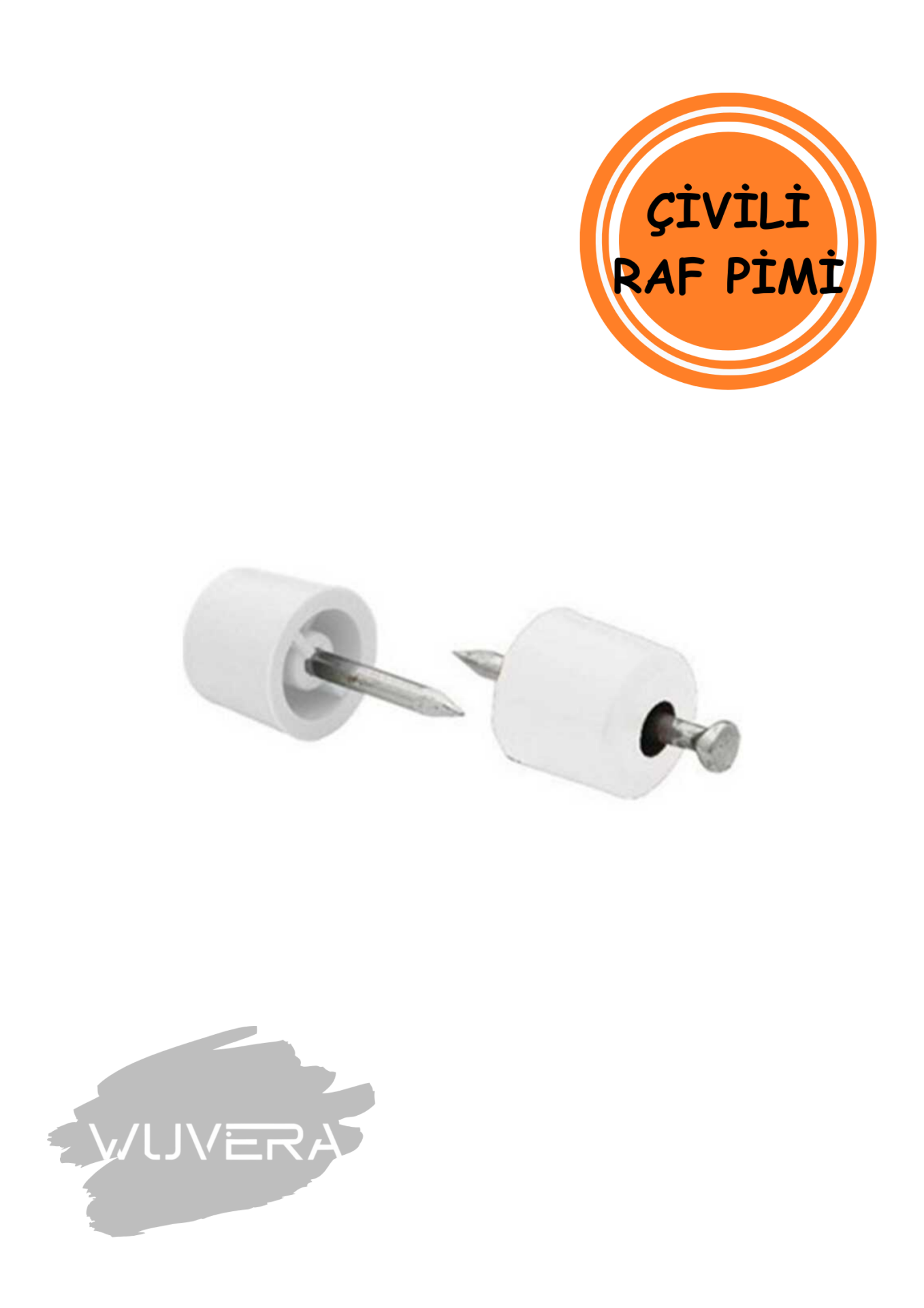 Wuvera Civili Raf Pimi – Mobilya Raf Pimi (Beyaz, 100 Adet) – Mobilyalarınız İçin Pratik ve Dayanıklı Çözüm!