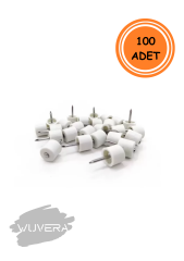 Wuvera Civili Raf Pimi – Mobilya Raf Pimi (Beyaz, 100 Adet) – Mobilyalarınız İçin Pratik ve Dayanıklı Çözüm!