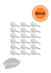 Wuvera Civili Raf Pimi – Mobilya Raf Pimi (Beyaz, 100 Adet) – Mobilyalarınız İçin Pratik ve Dayanıklı Çözüm!