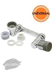 WUVERA 1080 Derece Dönebilen Robotik Kol Musluk Başlığı - Musluk Uzatma Aparatı Ucu (TOPTAN SATIŞ)