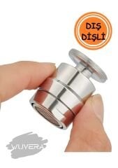 Wuvera Diş Dişli Oynar Başlıklı Tasarruflu Perlator - Su Tasarruflu, Kolay Kurulumlu (TOPTAN SATIŞ)