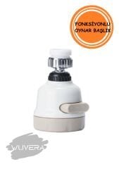 Wuvera 3 Fonksiyonlu Oynar Başlıklı Beyaz Musluk Başlığı - Pratik, Şık (TOPTAN SATIŞ)