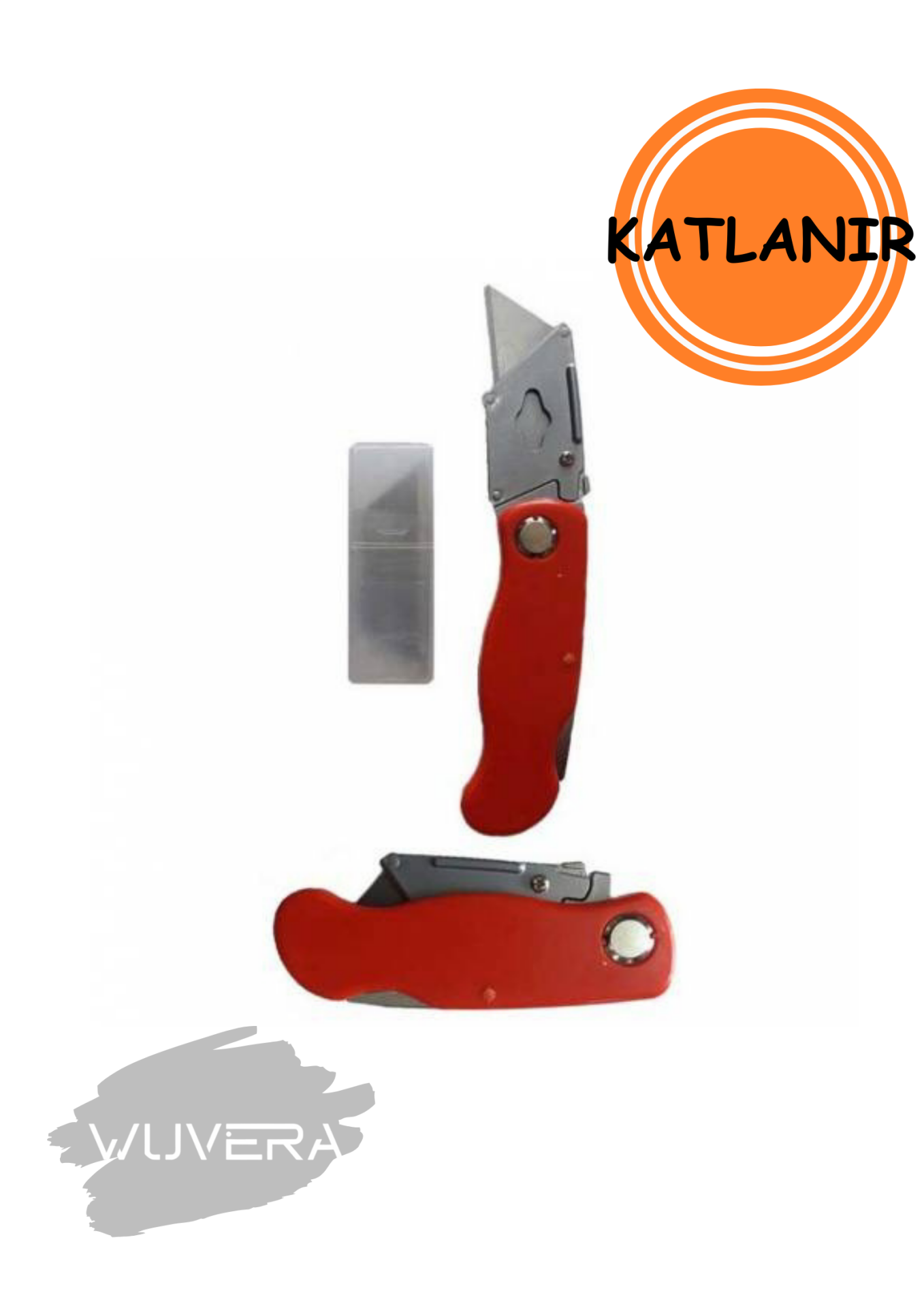 Wuvera Katlanır Maket Bıçağı – Hali Alçıpan Falçata (Yedek Bıçak) – Pratik ve Güvenli Kesim Çözümü!
