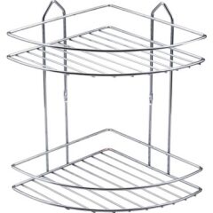 Wuvera Paslanmaz Krom 2 Katlı Banyo Köşeliği – Şampuanlık Köşelik Banyo Rafı – Banyonuzda Şıklık ve Pratiklik!