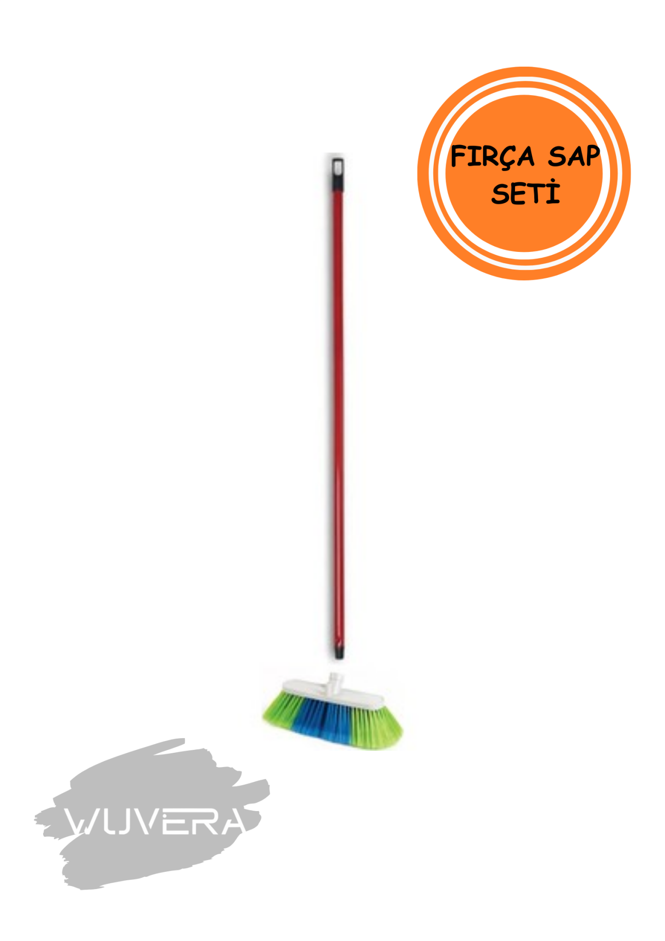 Wuvera Saplı Yer Fırçası – Derinlemesine Temizlik İçin Profesyonel Çözüm!