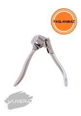 Wuvera Paslanmaz Çelik Pense Sarımsak Ezici – Mutfakta Pratik ve Sağlam Çözüm!