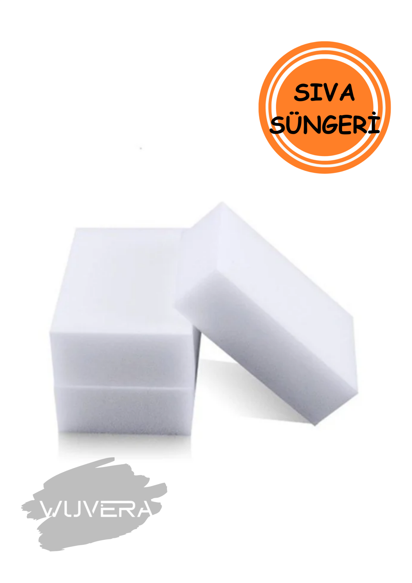 Wuvera Beyaz Sıva Süngeri - Profesyonel ve DIY Projeler İçin İdeal Pürüzsüz Yüzey Performansı