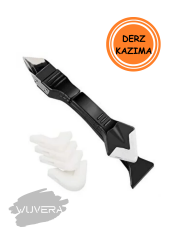 Wuvera 3'ü 1 Arada Aparat | Derz Temizliği, Silikon Sıyırma ve Uygulamada Pratik ve Dayanıklı Çözüm