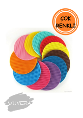 Wuvera Silikon Nihale Petek Desenli | Sıcak Tencere ve Tavalar için Dekoratif ve Güvenli Çözüm