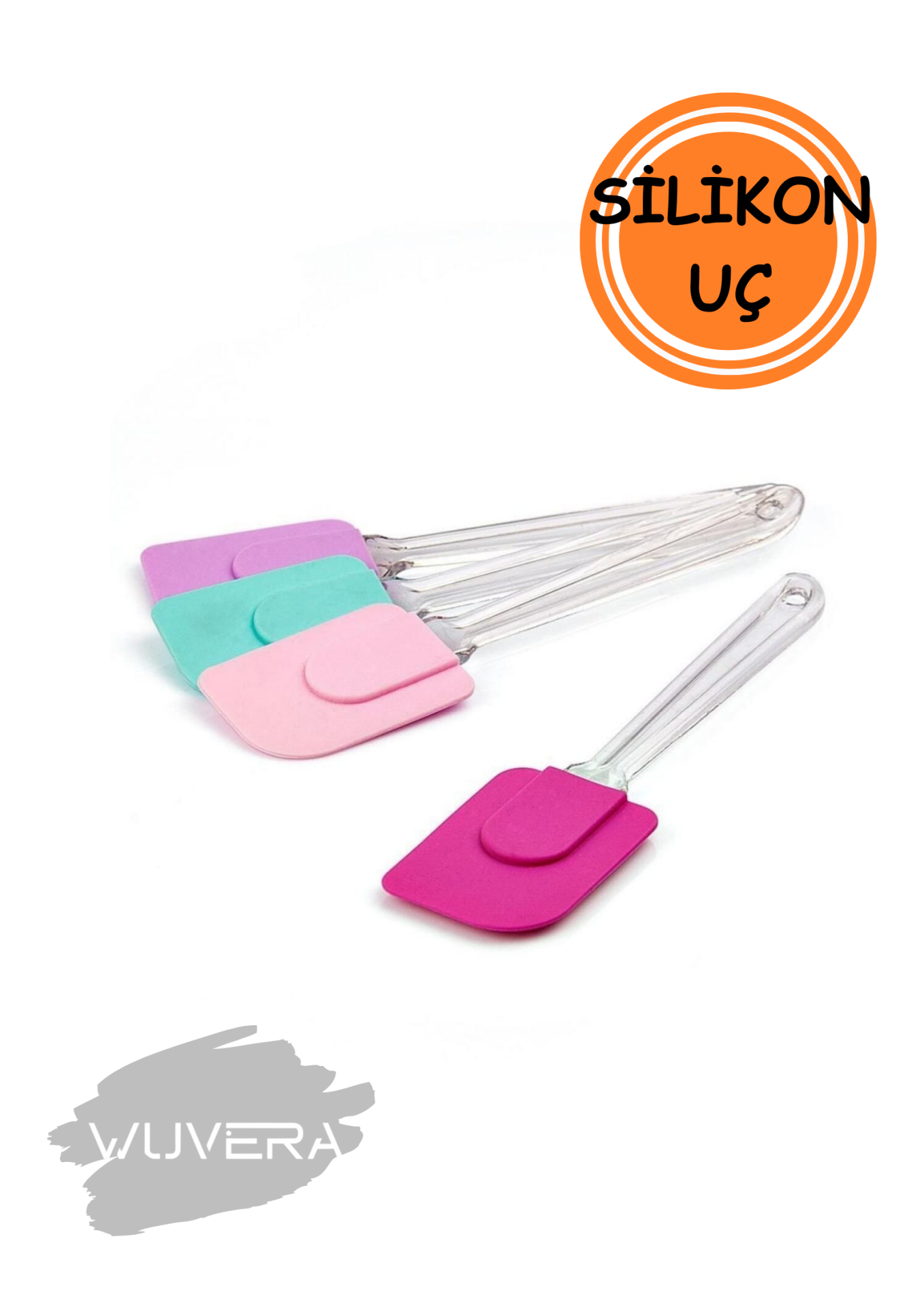 Wuvera Silikon Spatula 21 cm | Profesyonel Mutfak Performansı ve Sağlıklı Pişirme