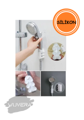 Wuvera 7 Vantuzlu Su Geçirmez Banyo Duş Başlığı Askısı – Dayanıklı ve Pratik Çözüm!