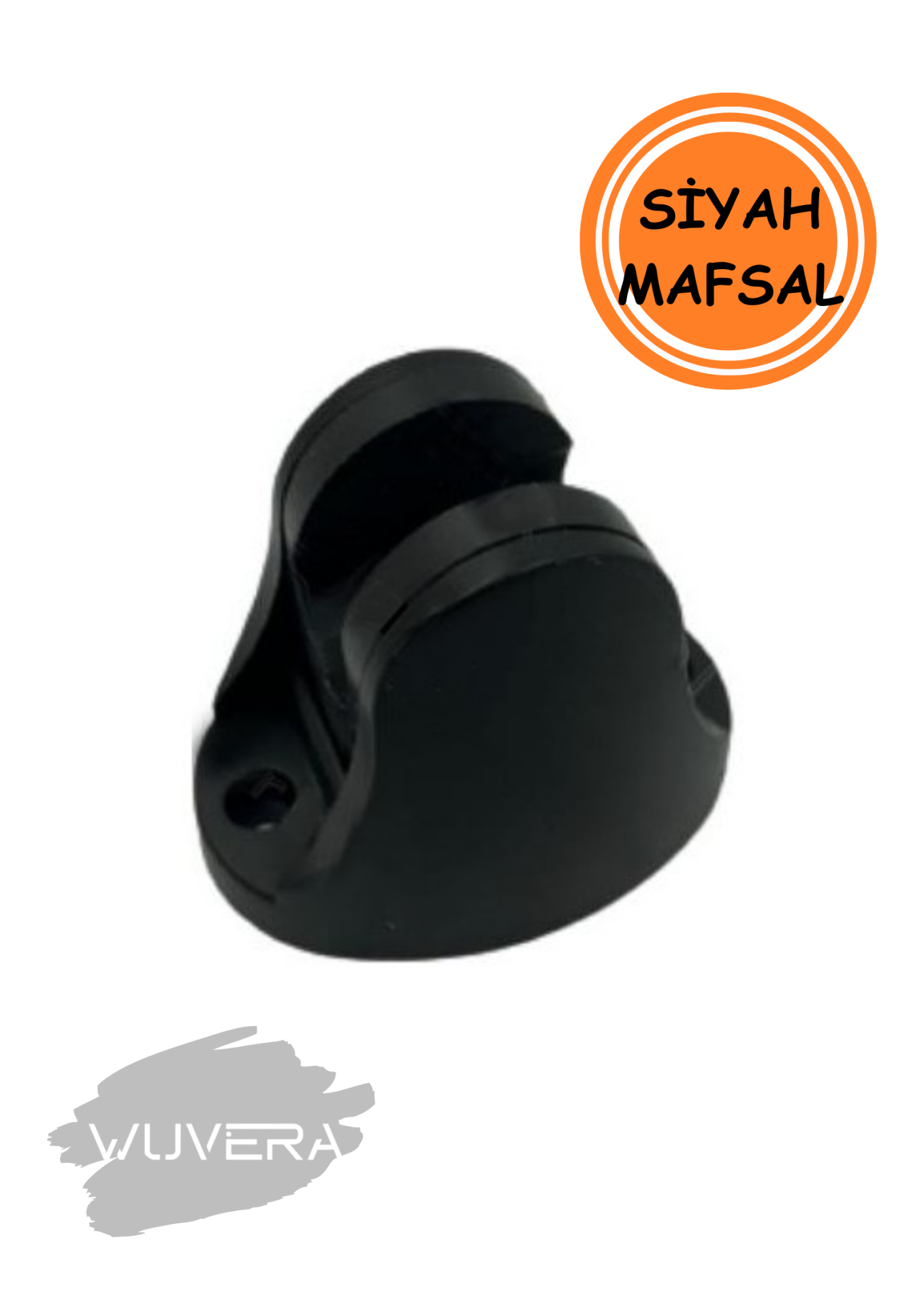 Wuvera Siyah Mafsal Duş Başlığı Hortum Askısı – Banyonuzda Şıklık ve Pratiklik Bir Arada!