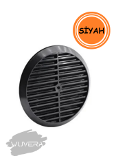 Wuvera Doğalgaz Cam Menfezi (Siyah) – Estetik ve Güvenli Havalandırma Çözümü!