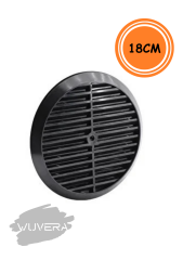 Wuvera Doğalgaz Cam Menfezi (Siyah) – Estetik ve Güvenli Havalandırma Çözümü!