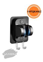 Wuvera Kendinden Yapışkanlı Duş Askısı – İki Askılı Güçlü Mafsal ile Pratik Çözüm!