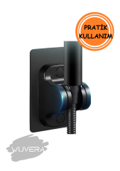 Wuvera Kendinden Yapışkanlı Duş Askısı – İki Askılı Güçlü Mafsal ile Pratik Çözüm!