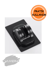 Wuvera Kendinden Yapışkanlı Duş Askısı – İki Askılı Güçlü Mafsal ile Pratik Çözüm!