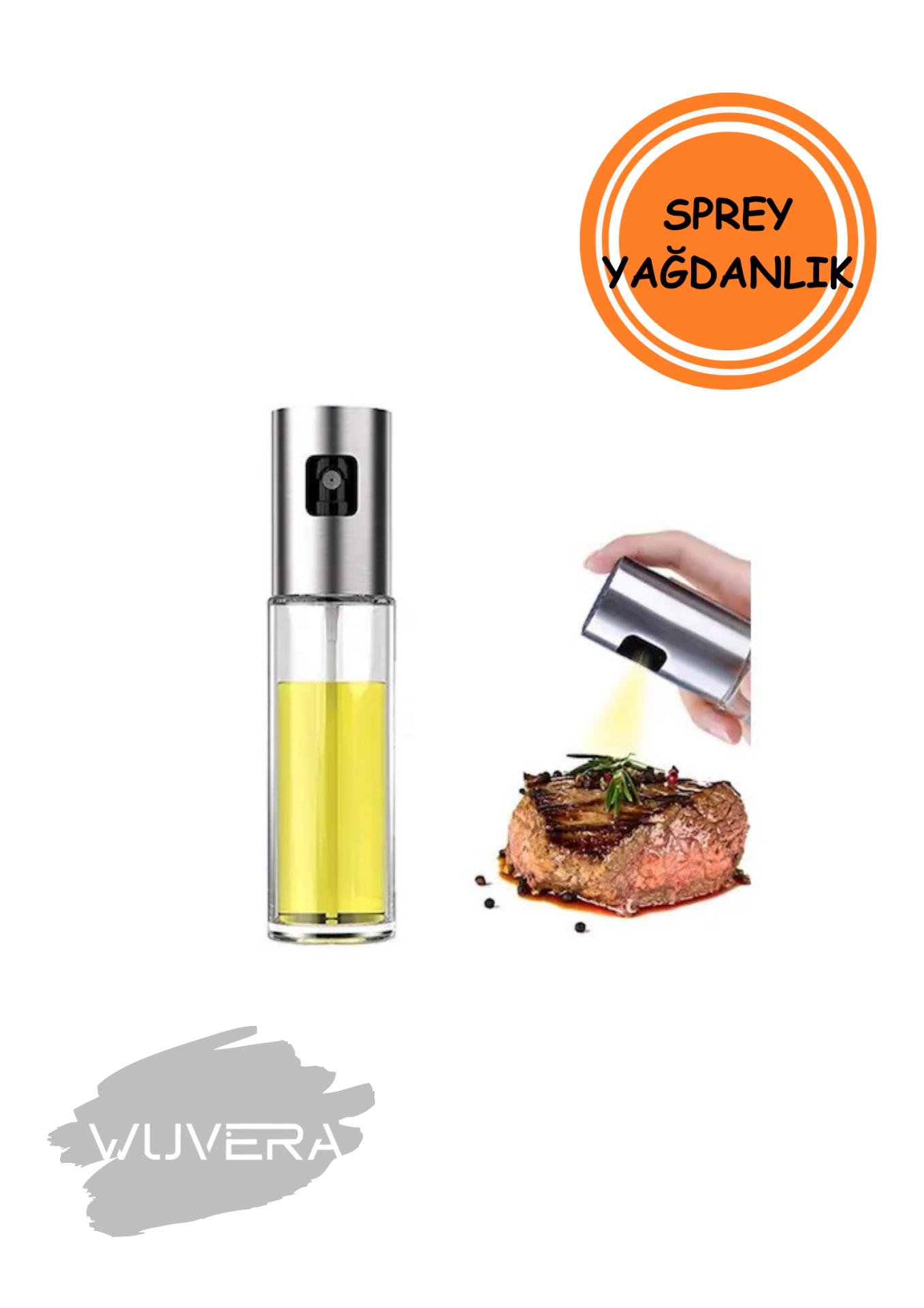 Wuvera Sprey Fişfiş Yağdanlık 100 ml – Mutfakta Pratik ve Sağlıklı Çözüm!