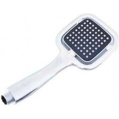 WUVERA Siyah Kare Banyo Duş Başlığı