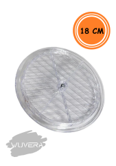 Wuvera Şeffaf Doğalgaz Havalandırma Cam Menfez Kapağı – 18 cm Çap ile Güvenli ve Estetik Çözüm!