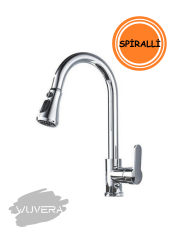 Wuvera Krom Spiralli Mutfak Eviye Bataryası – Modern ve Pratik Mutfak Çözümü!