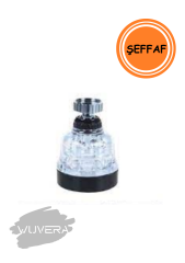 WUVERA Şeffaf 3 Fonksiyonlu Tasarruflu 360 Derece Döner Mutfak Lavabo Başlığı Musluk Ucu