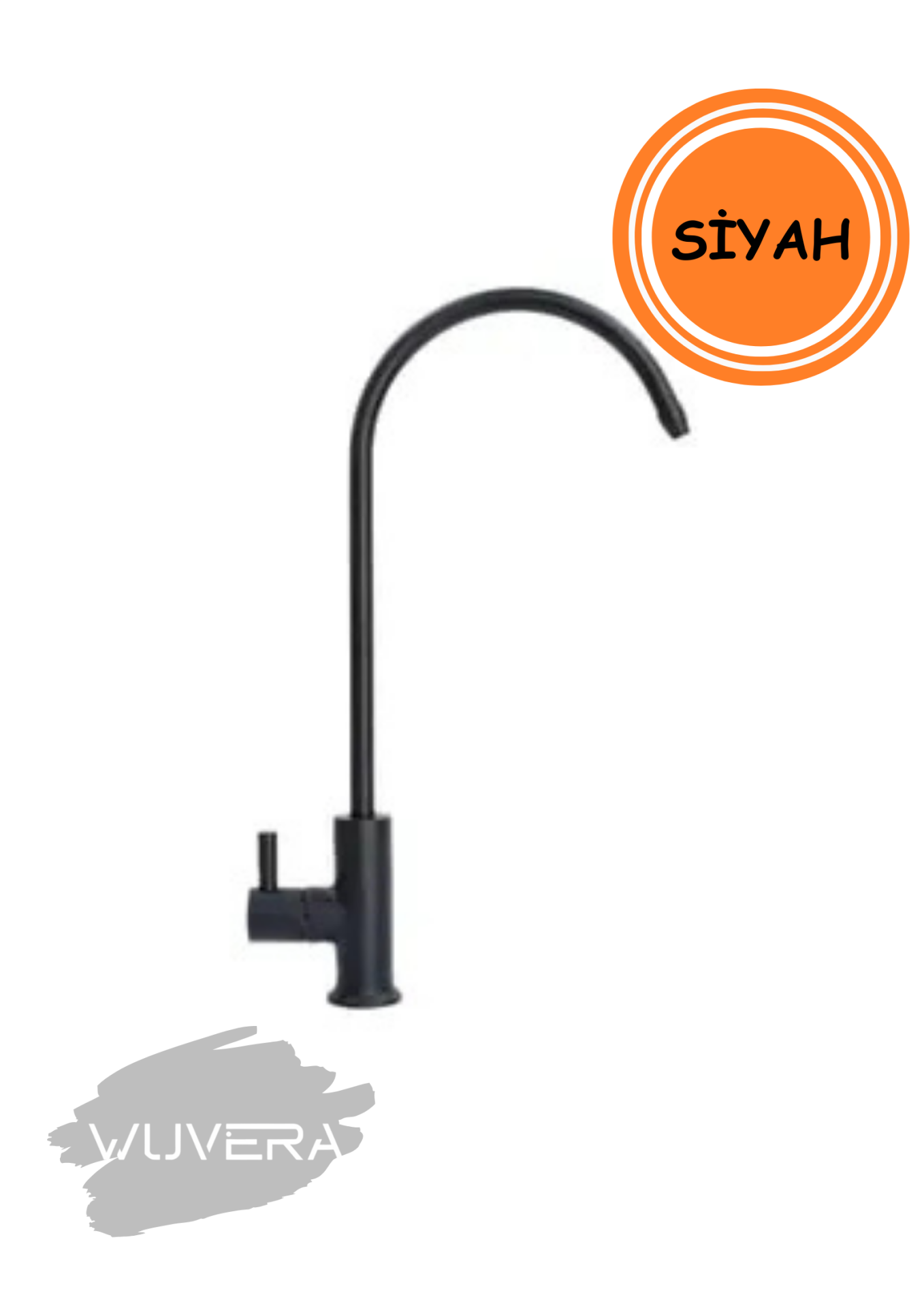 Wuvera Mat Siyah Su Arıtma Musluğu – Modern Tasarım, Sağlıklı Su Kullanımı