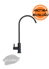 Wuvera Mat Siyah Su Arıtma Musluğu – Modern Tasarım, Sağlıklı Su Kullanımı