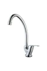 Wuvera Tek Çıkışlı Batarya – Mermer/Granit Tezgahlar İçin, Pirinç Gövde & Krom Kaplama