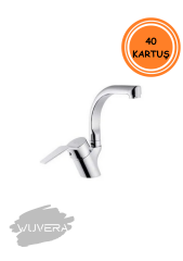 Wuvera Spectre Kuğu Lavabo Bataryası – Pirinç Gövde, Krom Kaplama & Ergonomik Tasarım