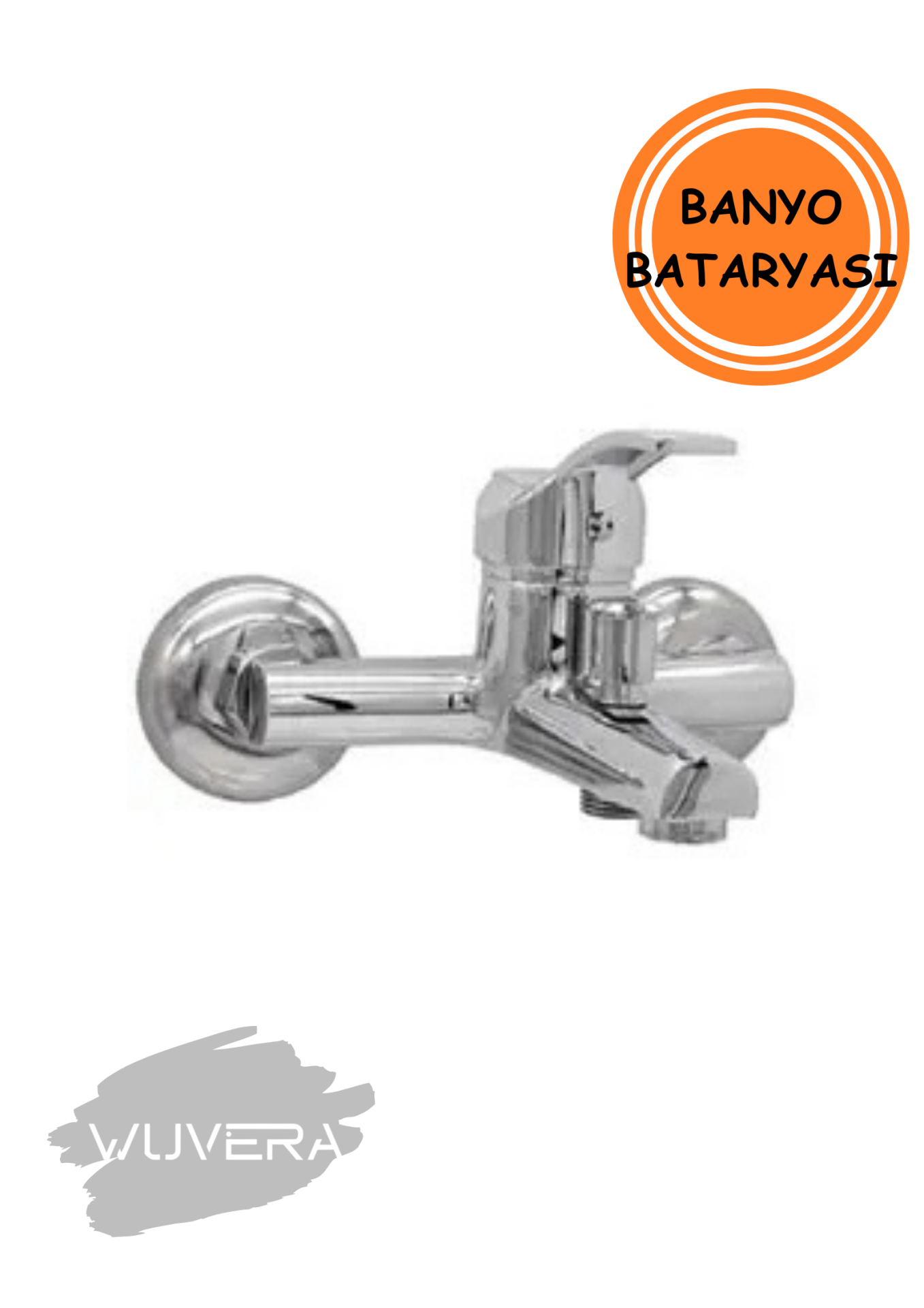 Wuvera Galaxy Serisi TSE Belgeli Banyo Bataryası – 40 mm Kartuş, %100 Pirinç Gövde & Krom Kaplama