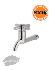 Wuvera TSE Belgeli Koç Başı Aç/Kapa Musluk – 1/2” Dişli Duvar Bağlantılı Pirinç Gövde