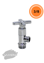 Wuvera TSE Belgeli Koç Başı Aç/Kapa Musluk – 1/2” Dişli Duvar Bağlantılı Pirinç Gövde