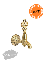 Wuvera Nostaljik Osmanlı Musluğu – %100 Pirinç Gövde, Krom Kaplama & Pirinç Salmastra | Hamam, Kurna ve Sauna Uyumlu