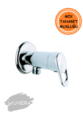 Wuvera Mix Taharet Musluğu – Polisajlı Parlak Gövde, 1/2” Duvar Bağlantı & Tek Girişli