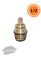 Wuvera 1/2” Çevirmeli Musluk Salmastrası – Pirinç Gövde, Sızdırmaz Conta & Pratik Montaj