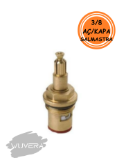 Wuvera 3/8” Aç-Kapa Musluk Salmastrası – Pirinç Gövde, Sızdırmaz Conta & Pratik Kontrol