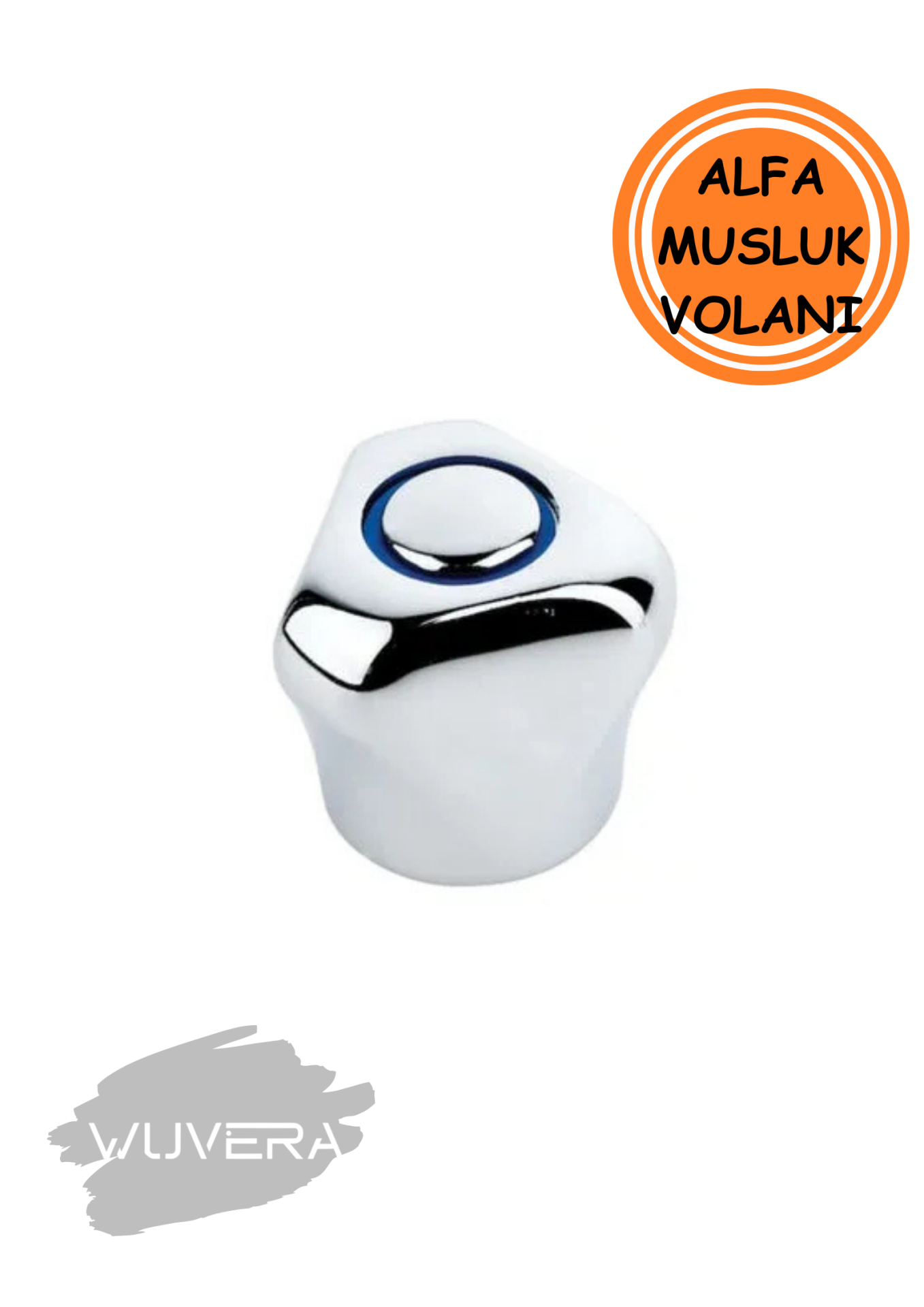 Wuvera Alfa Musluk Volanı – Salmastrasız Boş Model, Zamak Malzeme