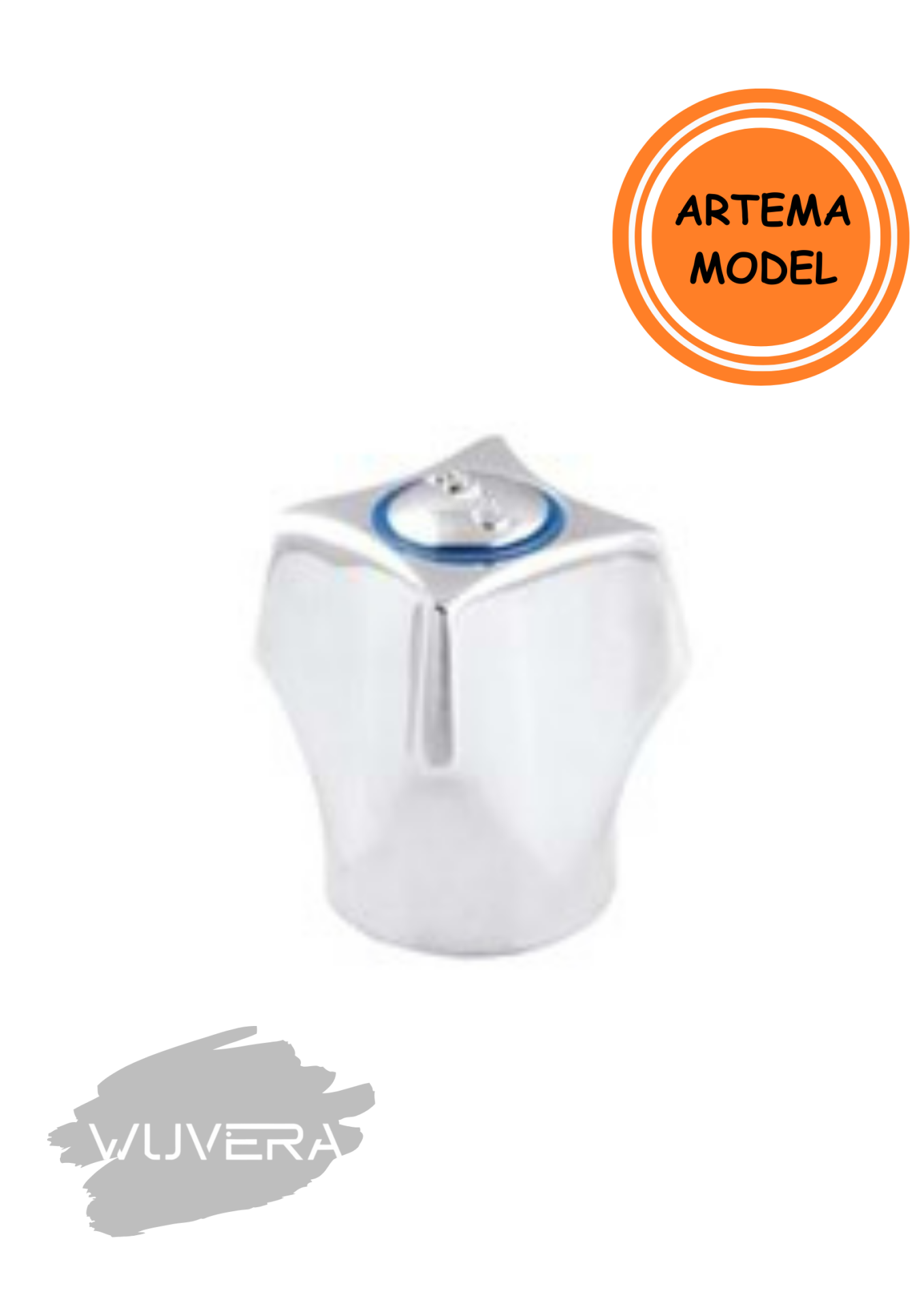 Wuvera Artema Model Musluk Volanı – Salmastrasız, Zamak Gövde, Boş Model