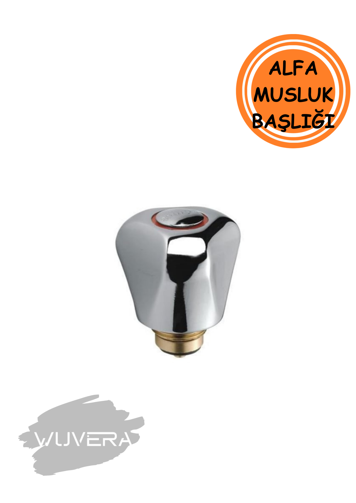 Wuvera Alfa Model Musluk Başlığı – Salmastralı, Zamak Gövde, Yedek Parça