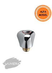 Wuvera Alfa Model Musluk Başlığı – Salmastralı, Zamak Gövde, Yedek Parça