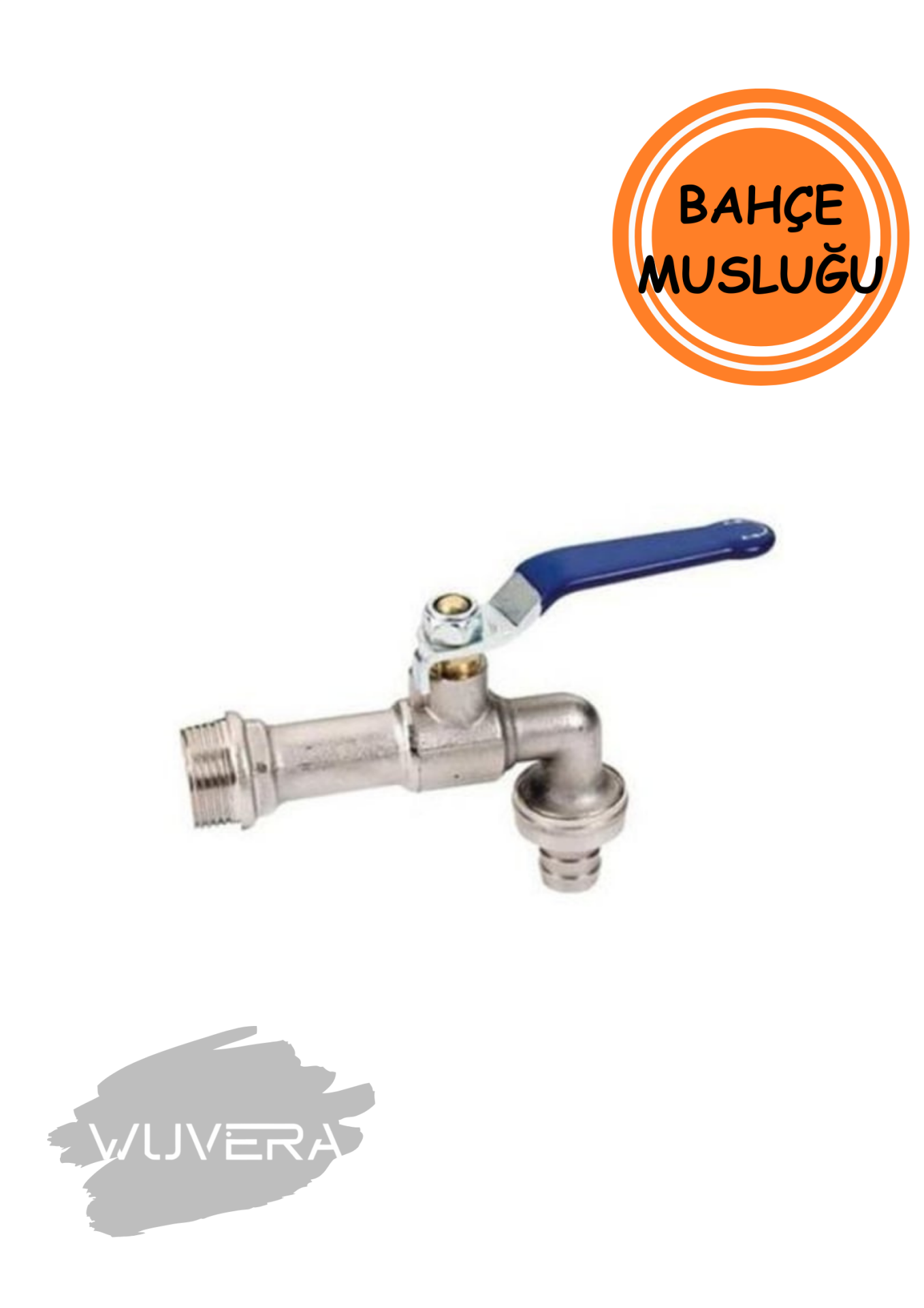 Wuvera 1/2” Pirinç Bahçe Musluğu – Krom Kaplama, Su Tasarrufu & Dayanıklı Dış Mekan Kullanımı