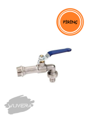 Wuvera 3/4” Pirinç Bahçe Musluğu – Krom Kaplama, Yüksek Debi & Dış Mekan Dayanıklılığı